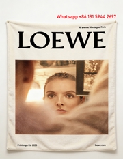 LOEWE 2020 Spring Summer Campaign Print Flannel Fleece Throw Blanket L354